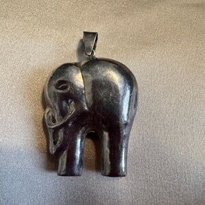Vintage Silver Elephant Pendant